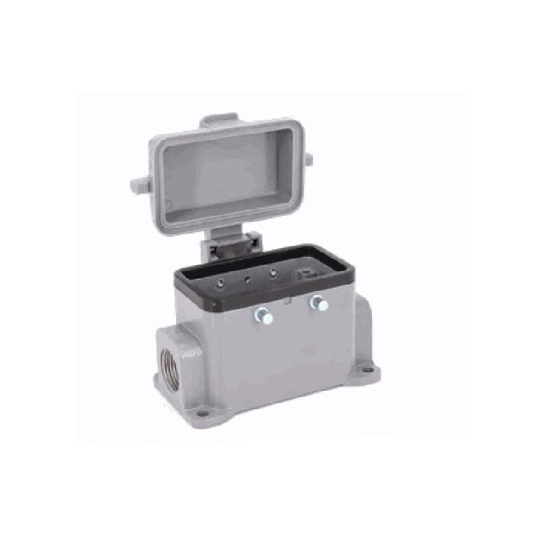 Embase en saillie 10B, Aluminium moulé sous pression, Alliage de zinc moulé, IP65, Sortie horizontale, M20